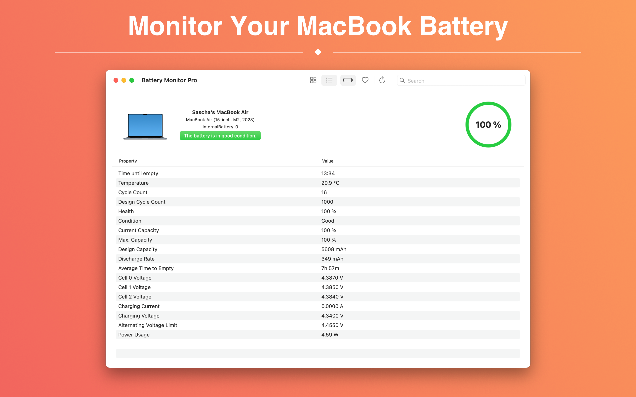 Battery Monitor Pro Screenshot