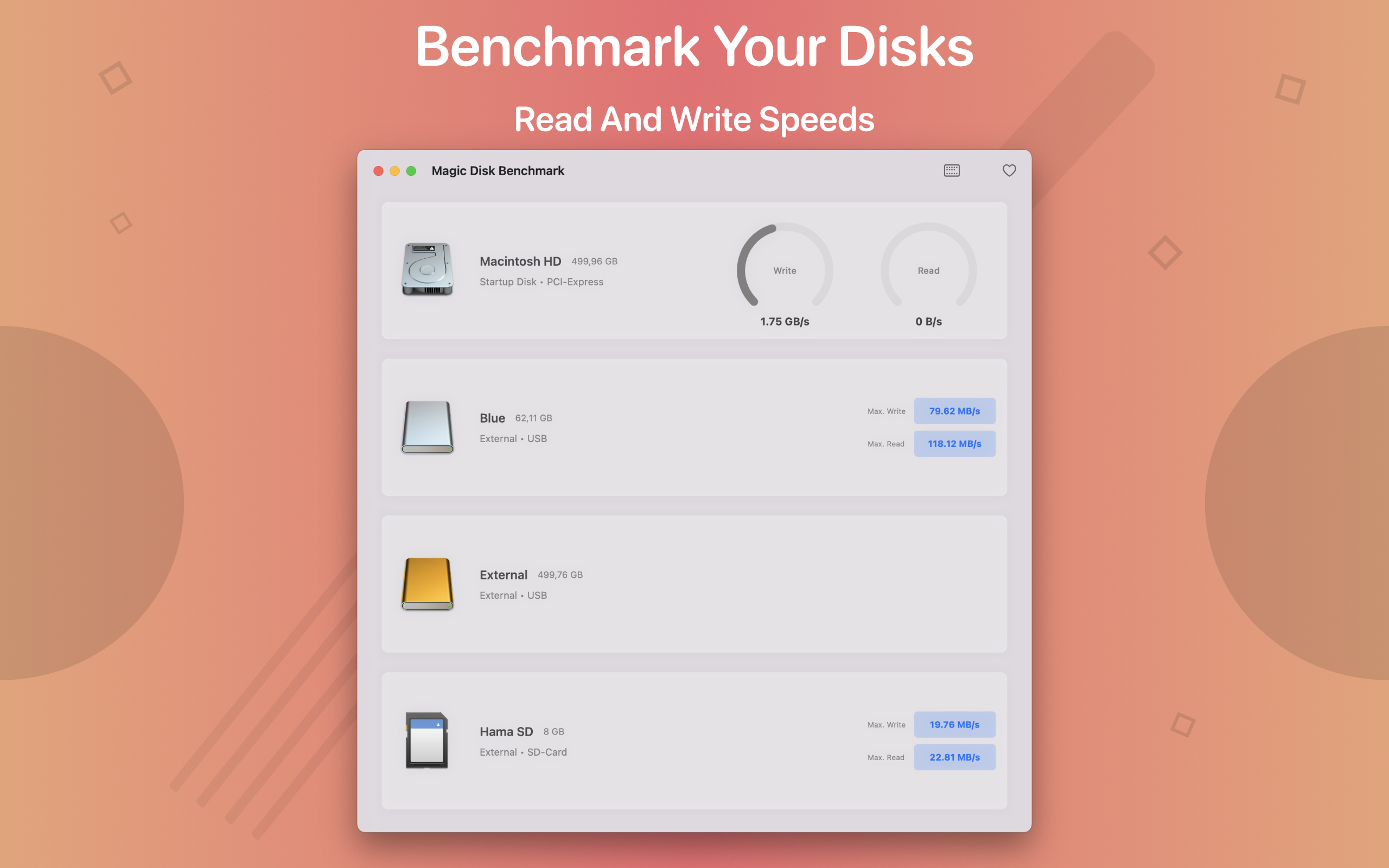 Magic Disk Benchmark Screenshot