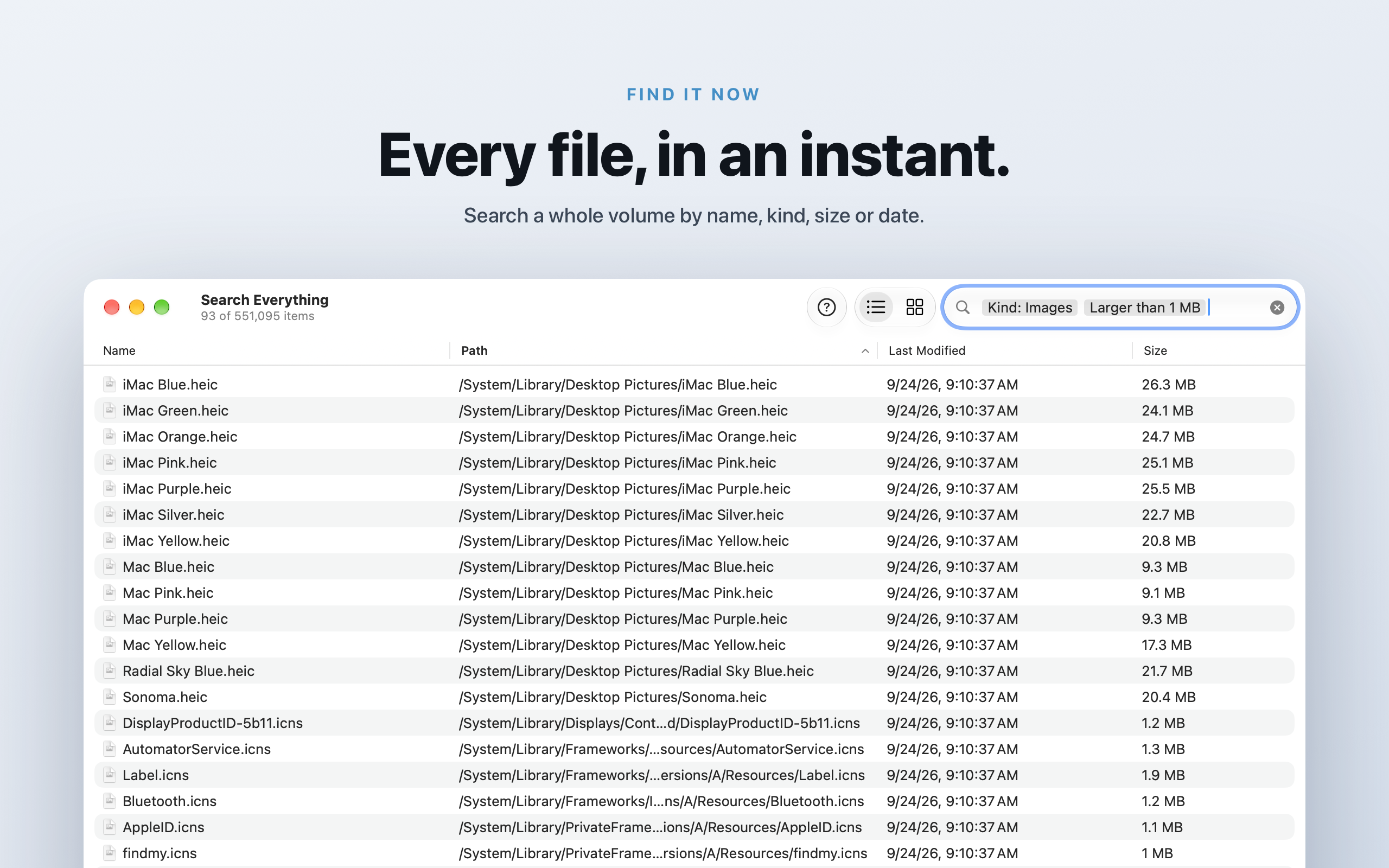 Search Everything Screenshot