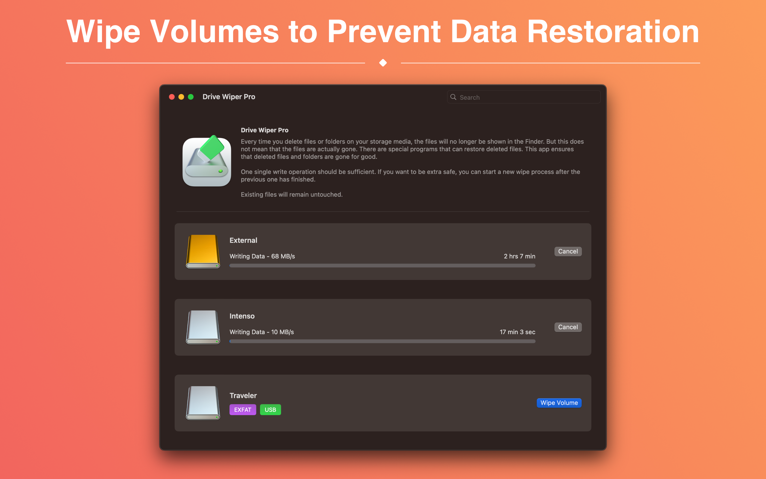 Drive Wiper Pro Screenshot